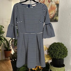 Altar’d State white Navy bell sleeve mini dress size M
